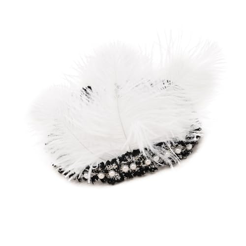 1920er Jahre Perlen Gefiederter Kopfschmuck Flapper Stirnband Brüllend 20er Jahre Kopfschmuck Haarschmuck 1920er Jahre Zubehör für Damen von Ldbuejiaja