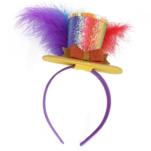 Ldbuejiaja Glitzernder kleiner Zylinderhut mit glitzernden Pailletten für Mädchen, Geburtstagsparty, Kostüm, DressingUp-Zubehör Ldbuejiaja Glitzernder kleiner Zylinderhut mit glitzernden Pailletten für Mädchen, Geburtstagsparty, Kostüm, DressingUp-Zubehör von Ldbuejiaja