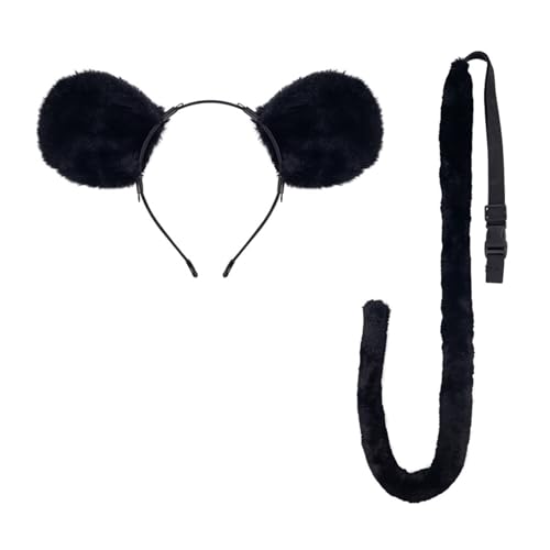 Ldbuejiaja Kinder-Kostüm-Zubehör-Set, Ohren, Stirnband, Schwanz, Tutus, Tier-Kostüm, Kits für Halloween, Cosplay, Party Ldbuejiaja Kinder-Kostüm-Zubehör-Set, Ohren, Stirnband, Schwanz, Tutus, Tier-Kostüm, Kits für Halloween, Cosplay, Party von Ldbuejiaja