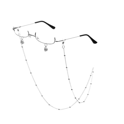 Ldbuejiaja Leichte Metallrahmen Brille Film Lustige Brille Glas ohne Linse für Anime Fans und Festival Enthusiasten von Ldbuejiaja