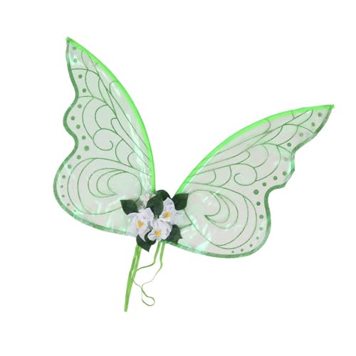 Ldbuejiaja Mädchen-Schmetterlingsflügel-Kostüm für Damen, Mädchen, Kindergeburtstag, Maskeraden, Cosplay, Weihnachten, Halloween von Ldbuejiaja