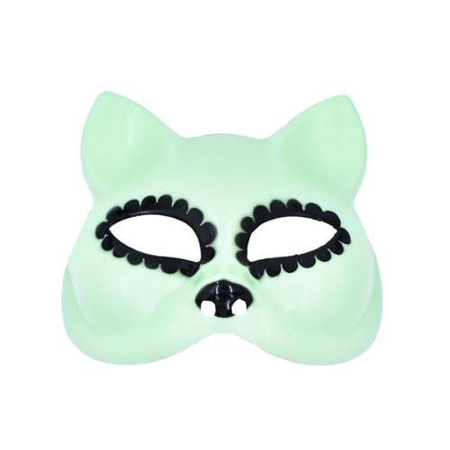 Ldbuejiaja Maskerade halbes Gesicht leuchtende Katzen Gesicht Halloween Cosplay für Frauen Männer Cosplay Party Fotografie Ldbuejiaja Maskerade halbes Gesicht leuchtende Katzen Gesicht Halloween Cosplay für Frauen Männer Cosplay Party Fotografie von Ldbuejiaja