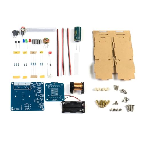 Ldbuejiaja Pädagogisches Elektromagnetisches Emitter-Projekt-Set, Hochspannung, Spulenlötset ohne Batterie mit/ohne Außenhülle Ldbuejiaja Pädagogisches Elektromagnetisches Emitter-Projekt-Set, Hochspannung, Spulenlötset ohne Batterie mit/ohne Außenhülle von Ldbuejiaja