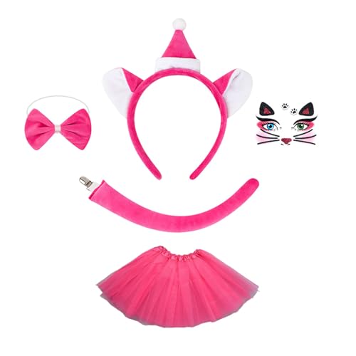 Ldbuejiaja Rollenspiel-Outfit für Kinder, Katzen, Schwanz, Stirnband, Fliege, Rock, Katzen, Tierkostüm, Zubehör für Kinder, Halloween, Rollenspiele Ldbuejiaja Rollenspiel-Outfit für Kinder, Katzen, Schwanz, Stirnband, Fliege, Rock, Katzen, Tierkostüm, Zubehör für Kinder, Halloween, Rollenspiele von Ldbuejiaja
