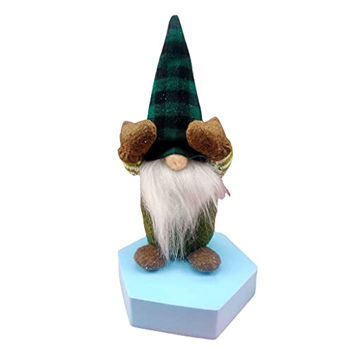 Ldbuejiaja Weihnachtsgesichtslosen Plüsch Für Puppenkarree Stoffwald Mann Für Puppenhänge Anhänger Weihnachtsdekoration Für Zuhause Vor Weihnachten Feindliche Plüschpuppe Karierte Stoffwald Old von Ldbuejiaja