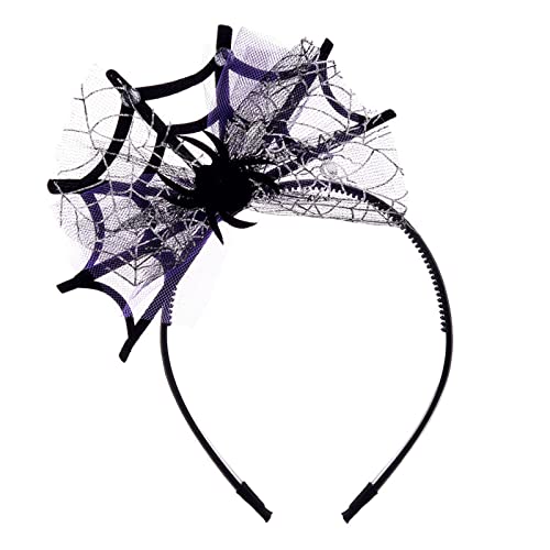 Party Fachers Studenten Photoshoothaarbänder Mit Spinnen Webdekor Schwarz Farbe Cartoon Hair Hoop Cosplay Stirnbänder Für Frauen Cosplay Stirnband Spinnen Webform Halloween Cosplay von Ldbuejiaja