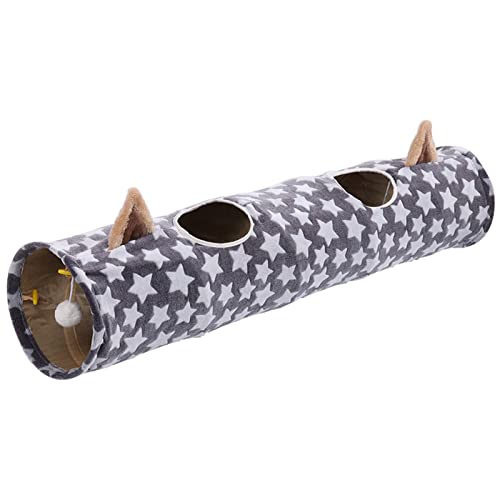 Plüsch-Tunnelversteck für Haustiere, Spielrohr, Spielzeug, faltbares Bett, Spielzelt, interaktives Indoor-Spielzeug, 119,9 cm von Ldbuejiaja