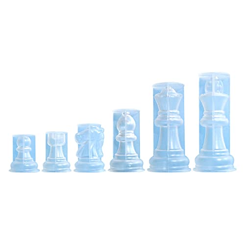 Schachsätze Harz Silikonform Brettspiel Formen Großes Schachform Stück Schimmel Silikonmaterial Für Epoxidharzform von Ldbuejiaja