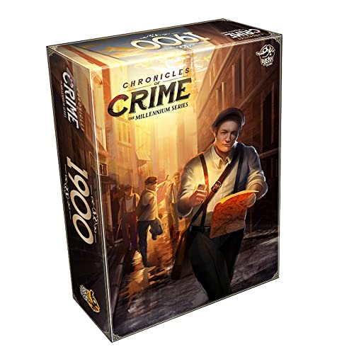 Chronicles of Crime The Millennium Series – 1900 Brettspiel,kooperatives Mord-Geheimnisspiel für Kinder und Erwachsene,Durchschnittliche Spielzeit 60-90 Minuten,Hergestellt von Lucky Duck Games von Ldg