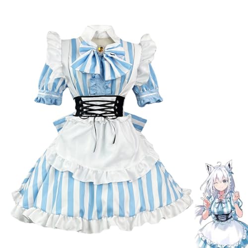 Azur Lane Anime Cosplay SetShirakami Fubuki Cosplay Dienstmädchen-Outfit Full Set Halloween Anime Party Cosplay Kostüm Damen von Ldruieu