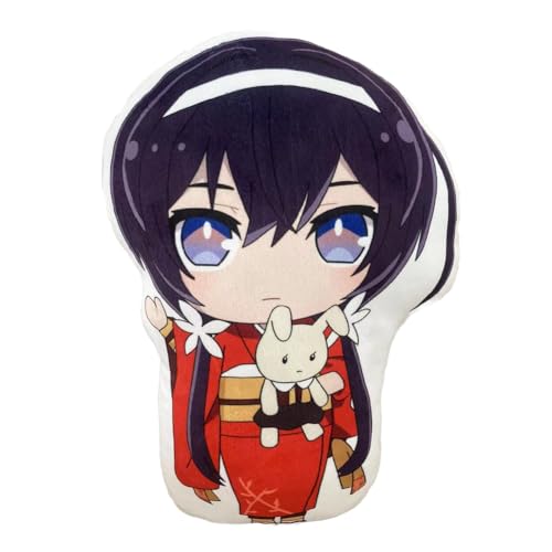 Ldruieu Bungo Stray Dogs Plüschkissen 45cm Nakajima Atsushi/Nakahara Chuuya/Dazai Osamu Plüschpuppe Anime Kopfkissen Gefüllte Sofadekoration Rückenkissen Geburtstagsgeschenk von Ldruieu