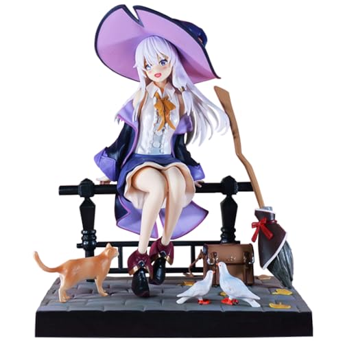 Ldruieu Wandering Witch: The Journey of Elaina Figur Anime Elaina Figuren Statuen Anime Modell Ornamente Geschenk 26cm von Ldruieu