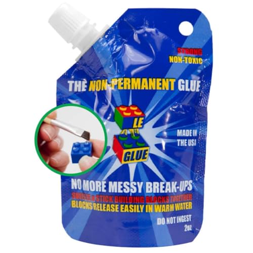 Le-Glue - Temporary Glue For LEGO®, Mega Blocks, Nano Blocks, and More. Great For Kids! Non-Toxic! Made In USA! von Le-Glue