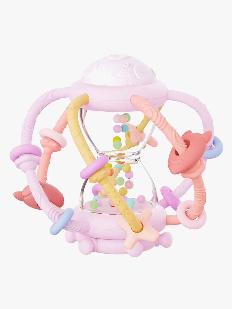Le Toft Hour Glass Rassel, Rosa, Babyspielzeug Le Toft Hour Glass Rassel, Rosa, Babyspielzeug von Le Toft