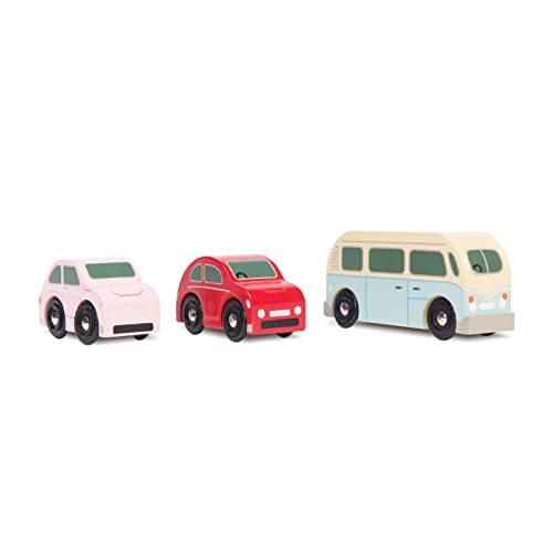 Le Toy Van – Autos & Baustelle-Spielset mit Retro-Metro-Autos | Set mit 3 Autos | Für Mädchen & Jungen Fahrzeug-Rollenspiel für Kinder – Geeignet für Kinder ab 3 Jahren von Le Toy Van