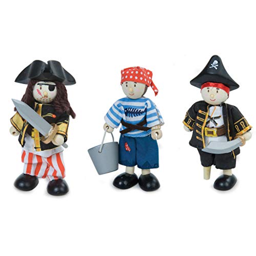 Le Toy Van - BK909 - Piraten-Galeone für Kinder, 3 Jahre, FSC-zertifiziertes Holzspielzeug, passend für die Galeone der Piraten von Le Toy Van, Höhe 10 cm Le Toy Van - BK909 - Piraten-Galeone für Kinder, 3 Jahre, FSC-zertifiziertes Holzspielzeug, passend für die Galeone der Piraten von Le Toy Van, Höhe 10 cm von Le Toy Van