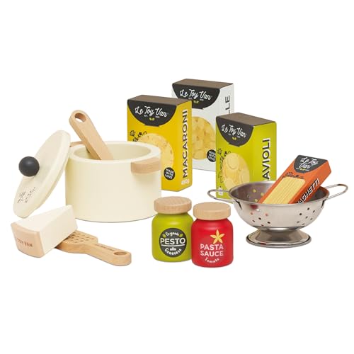 Le Toy Van Holz-Pasta-Spielset "Bio" | Mädchen & Jungen Holz Essen Rollenspiel Spielzeug - Geeignet für Kinder ab 2 Jahren Le Toy Van Holz-Pasta-Spielset "Bio" | Mädchen & Jungen Holz Essen Rollenspiel Spielzeug - Geeignet für Kinder ab 2 Jahren von Le Toy Van