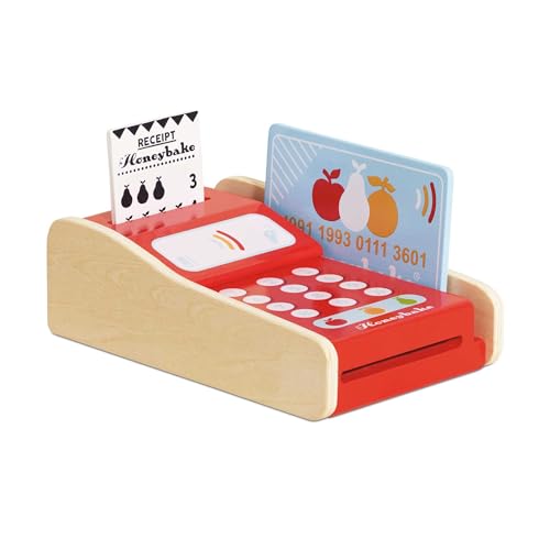 Le Toy Van – Honeybake Rollenspiel Kartenlesegerät aus Holz | Ideal für Rollenspiel Supermarkt, Lebensmittelladen oder Café, TV320 Le Toy Van – Honeybake Rollenspiel Kartenlesegerät aus Holz | Ideal für Rollenspiel Supermarkt, Lebensmittelladen oder Café, TV320 von Le Toy Van