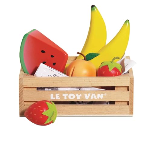 Le Toy Van – Honeybee Market Obstkiste „5 am Tag“ aus Holz | Supermarkt-Rollenspiel Lebensmittelladen, TV183 Le Toy Van – Honeybee Market Obstkiste „5 am Tag“ aus Holz | Supermarkt-Rollenspiel Lebensmittelladen, TV183 von Le Toy Van