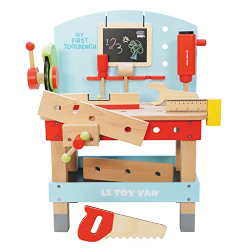 Le Toy Van – Pädagogisches Autos & Baustelle-Spielset „Meine erste Werkbank“ aus Holz Werkbank-Set für Rollenspiel | Holzwerkzeuge-Rollenspiel für Jungen – Geeignet für Kinder ab 3 Jahren, TV448 Le Toy Van – Pädagogisches Autos & Baustelle-Spielset „Meine erste Werkbank“ aus Holz Werkbank-Set für Rollenspiel | Holzwerkzeuge-Rollenspiel für Jungen – Geeignet für Kinder ab 3 Jahren, TV448 von Le Toy Van