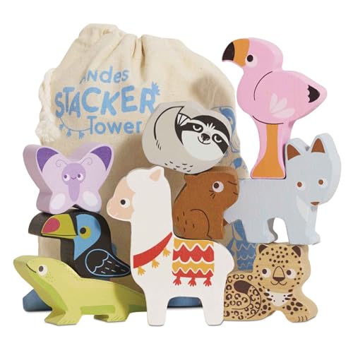 Le Toy Van – Pädagogisches Tierstapelspiel „Anden“ aus Holz mit Beutel | Lernspielzeug für die Entwicklung von Kleinkindern Le Toy Van – Pädagogisches Tierstapelspiel „Anden“ aus Holz mit Beutel | Lernspielzeug für die Entwicklung von Kleinkindern von Le Toy Van