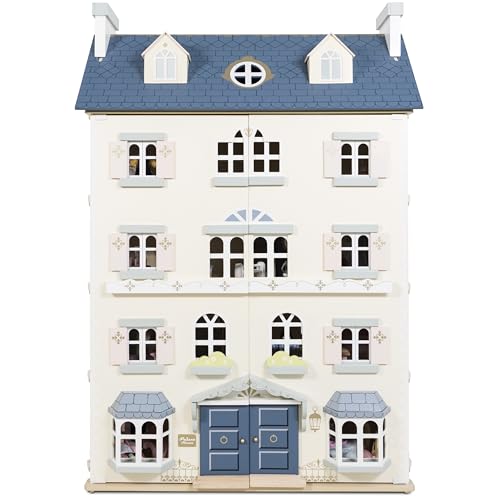 Le Toy Van - Palace House Large Wooden Doll House, 5 Storey Wooden Dolls House Play Set - Suitable for Ages 3+ von Le Toy Van