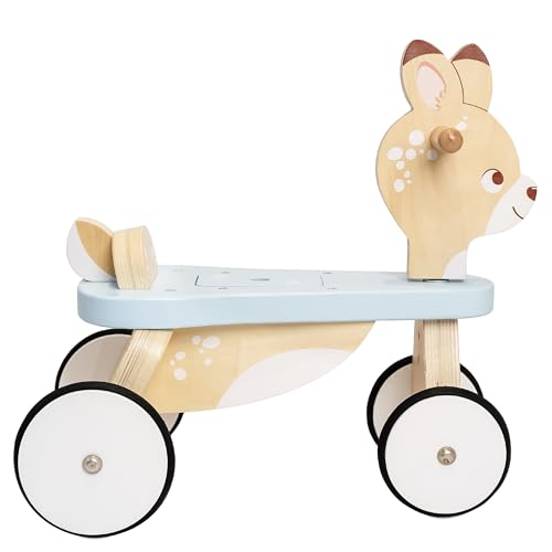 Le Toy Van - Petilou Wooden Ride On Deer Push Along Toy for Toddlers, Suitable for Boy Or Girl 1 Year Old + von Petilou