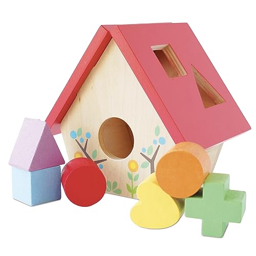 Le Toy Van – Steckspiel „Mein kleines Vogelhaus“ | Pädagogisches Sensorikspiel für Babys mit bunten Bauklötzen – Geeignet für Kinder ab einem Jahr von Le Toy Van