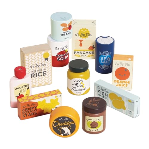 Le Toy Van Supermarkt Grocery Weekly Shop Set | Holz Rollenspiel Lebensmittel Spielzeug Set - Geeignet für Kinder ab 2 Jahren Le Toy Van Supermarkt Grocery Weekly Shop Set | Holz Rollenspiel Lebensmittel Spielzeug Set - Geeignet für Kinder ab 2 Jahren von Le Toy Van