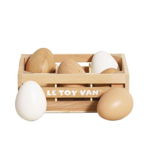Le Toy Van - TV190 - Lernspiel für Kinder ab 2 Jahren, Schachtel mit 6 Holzeiern, Montessori-Spielzeug, ökologisches Spiel aus FSC-Holz und Farben auf Wasserbasis Le Toy Van - TV190 - Lernspiel für Kinder ab 2 Jahren, Schachtel mit 6 Holzeiern, Montessori-Spielzeug, ökologisches Spiel aus FSC-Holz und Farben auf Wasserbasis von Le Toy Van