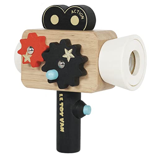 Le Toy Van - Educational Wooden Toy Hollywood Film Camera, Kids Pretend Role Play Toy - Suitable for 3 Years + von Le Toy Van