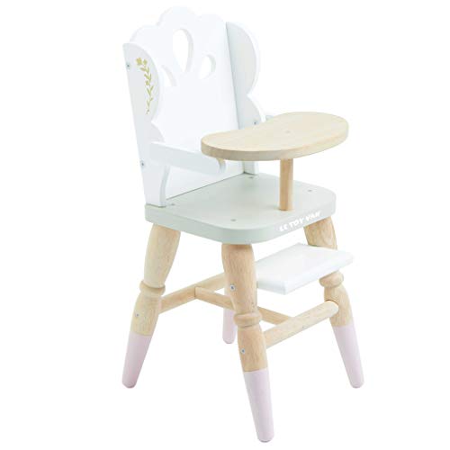 Le Toy Van - Educational Wooden Toy Role Play Beautiful Doll High Chair, Girls & Boys Pretend Play Toy High Chair - for Ages 3+ von Le Toy Van