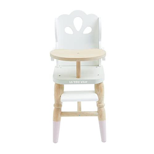 Le Toy Van - Educational Wooden Toy Role Play Beautiful Doll High Chair, Girls & Boys Pretend Play Toy High Chair - for Ages 3+ von Le Toy Van