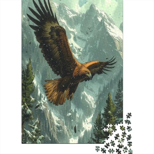 Adler 1000 Stück Puzzles Für Erwachsene Teenager Stress Abbauen Familien-Puzzlespiel 1000-teiliges Puzzle Kinder Lernspiel Spielzeug Geschenk Puzzel 1000pcs (75x50cm) von LeHuaiMa