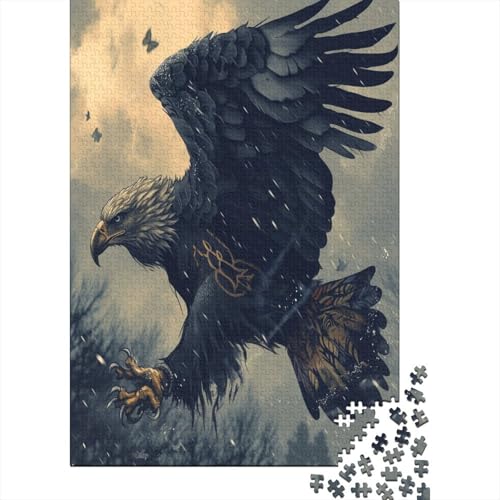 Adler 1000 Teile, Impossible Puzzle,GesKükenlichkeitsspiel Für Die Ganze Familie, Erwachsenenpuzzle Ab 14 Jahren Puzzel 1000pcs (75x50cm) von LeHuaiMa