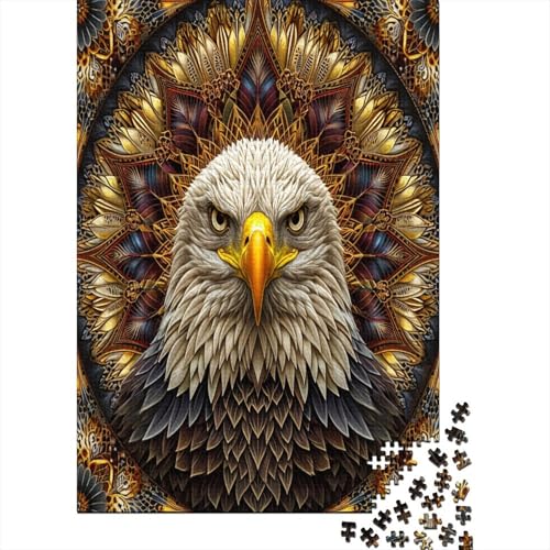 Adler Puzzle 1000 Teile Puzzles Für Erwachsene Lernspiel Herausforderungsspielzeug 1000-teilige Puzzlespiel Für Erwachsene Kinder Puzzel 1000pcs (75x50cm) von LeHuaiMa
