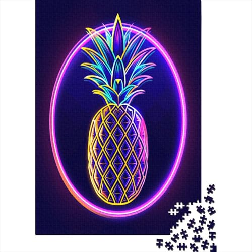 Ananas Puzzle 1000 Teile Für Erwachsene Und Kinder Ab 14 Jahren Für Stressabbauer Puzzel 1000pcs (75x50cm) von LeHuaiMa