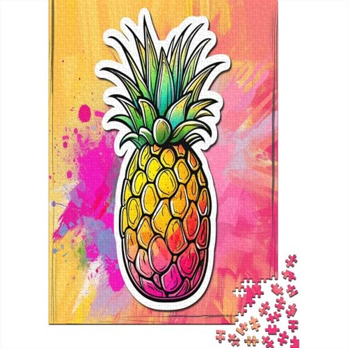 Ananas Puzzle 1000 Teile Puzzle Für Erwachsene Und Kinder Ab 14 Jahren Puzzel 1000pcs (75x50cm) von LeHuaiMa