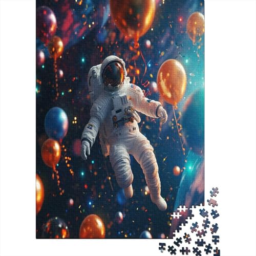 Astronaut 1000 Stück Puzzles Für Erwachsene Teenager Stress Abbauen Familien-Puzzlespiel 1000-teiliges Puzzle Kinder Lernspiel Spielzeug Geschenk Puzzel 1000pcs (75x50cm) von LeHuaiMa