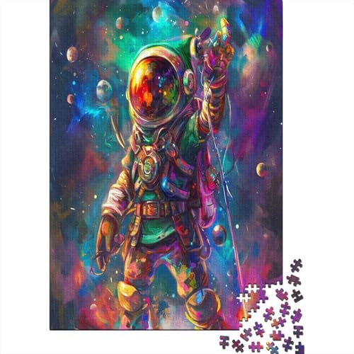 Astronaut Puzzle 1000 Teile Puzzles Für Erwachsene Lernspiel Herausforderungsspielzeug 1000-teilige Puzzlespiel Für Erwachsene Kinder Puzzel 1000pcs (75x50cm) von LeHuaiMa