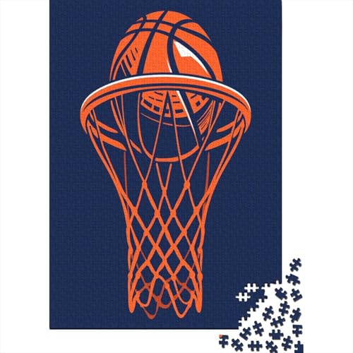 Basketball Puzzle 1000 Teile Erwachsene Puzzles Für Erwachsene Klassische Puzzles 1000 Teile Erwachsene Puzzlespiel Schwer Pädagogisches Spielzeug Erwachsene Kinder Puzzel 1000pcs (75x50cm) von LeHuaiMa