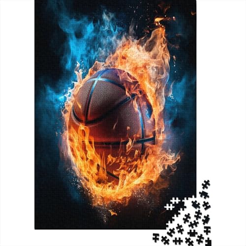 Basketball Puzzle 1000 Teile Puzzles Für Erwachsene Lernspiel Herausforderungsspielzeug 1000-teilige Puzzlespiel Für Erwachsene Kinder Puzzel 1000pcs (75x50cm) von LeHuaiMa