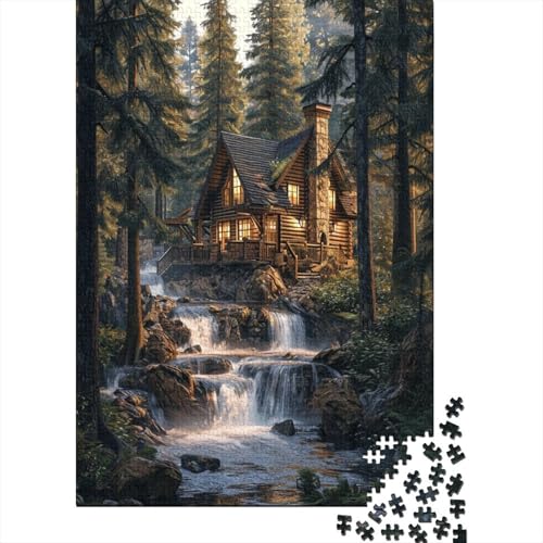 Berghütte Puzzlespiel 1000 Teile Puzzles Für Erwachsene Lernspiel Herausforderung Spielzeug 1000 Teile Puzzles Für Erwachsene Kinder Erwachsenen Puzzlespiel Puzzel 1000pcs (75x50cm) von LeHuaiMa