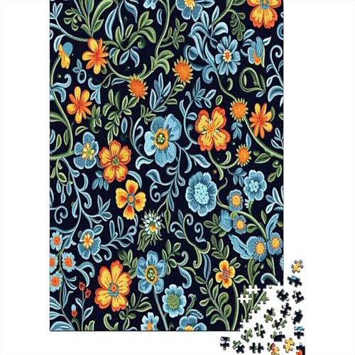 Blume Puzzle 1000 Teile Puzzles Für Erwachsene Lernspiel Herausforderungsspielzeug 1000-teilige Puzzlespiel Für Erwachsene Kinder Puzzel 1000pcs (75x50cm) von LeHuaiMa