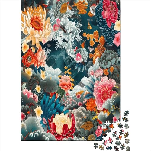 Blumes 1000 Teile,Impossible Puzzle,GesKükenlichkeitsspiel Für Die Ganze Familie, Erwachsenen Puzzlespiel Puzzel 1000pcs (75x50cm) von LeHuaiMa