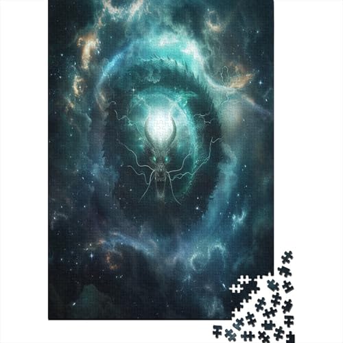 Böser Drache Puzzlespiel 1000 Teile Puzzles Für Erwachsene Lernspiel Herausforderung Spielzeug 1000 Teile Puzzles Für Erwachsene Kinder Erwachsenen Puzzlespiel Puzzel 1000pcs (75x50cm) von LeHuaiMa