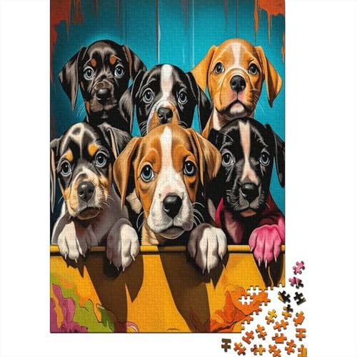 Border Collie Puzzle 1000 Teile Erwachsener Kniffel Spaß Für Die Ganze Familie - Abwechslungsreiche 1000 Puzzleteilige Motive Puzzlespiel Erwachsene, Puzzel 1000pcs (75x50cm) von LeHuaiMa