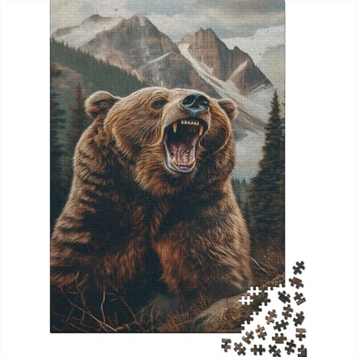 Brown Bär Puzzlespiel 1000 Teile Erwachsene -Puzzle 1000 Stück Spiel Puzzles Für Erwachsene Kinder Puzzle Erwachsenen Puzzlespiel Puzzel 1000pcs (75x50cm) von LeHuaiMa
