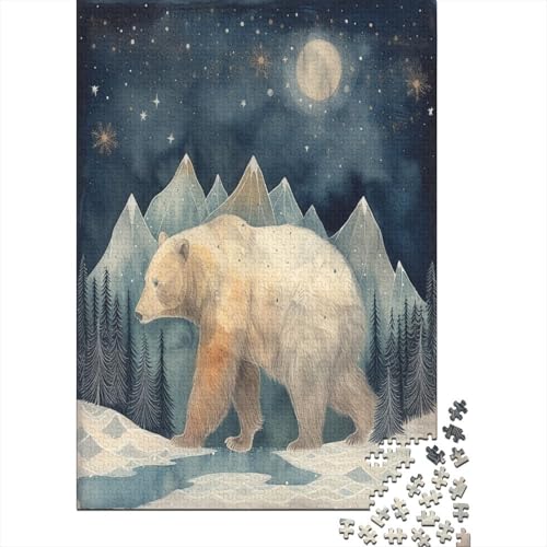 Brown Bär Puzzlespiel 1000 Teile Puzzles Für Erwachsene Lernspiel Herausforderung Spielzeug 1000 Teile Puzzles Für Erwachsene Kinder Erwachsenen Puzzlespiel Puzzel 1000pcs (75x50cm) von LeHuaiMa
