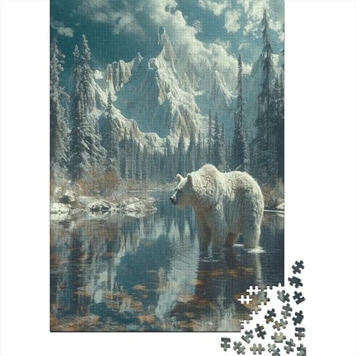 Brown Bär Puzzlespiel 1000 Teile Puzzles Für Erwachsene Lernspiel Herausforderung Spielzeug 1000 Teile Puzzles Für Erwachsene Kinder Erwachsenen Puzzlespiel Puzzel 1000pcs (75x50cm) von LeHuaiMa